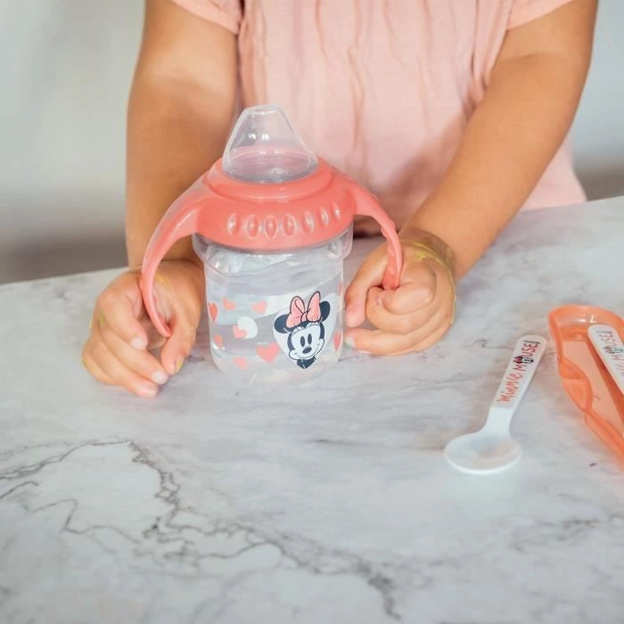 Confezione pappa THERMOBABY MINNIE 1a età - 1 stuzzicadenti + 1 ciotola + 1 tazza con manico + 2 cucchiai