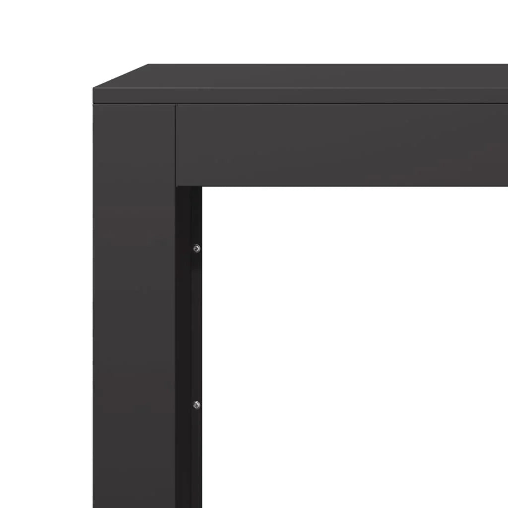 Portalegna 100 x 40 x 60 cm acciaio nero 02_0043693