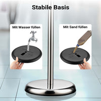 Espositore per poster, pubblicità, menù in A3, altezza regolabile 88-138 cm, supporto per presentazioni, stand, piedistallo in alluminio e acciaio