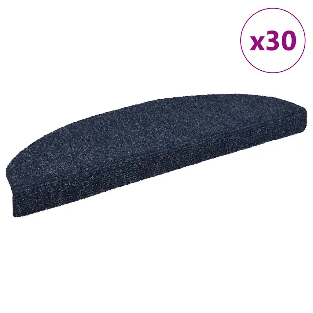 Tappetini Autoadesivi per Scale 30 pz Blu 65x21x4 cm