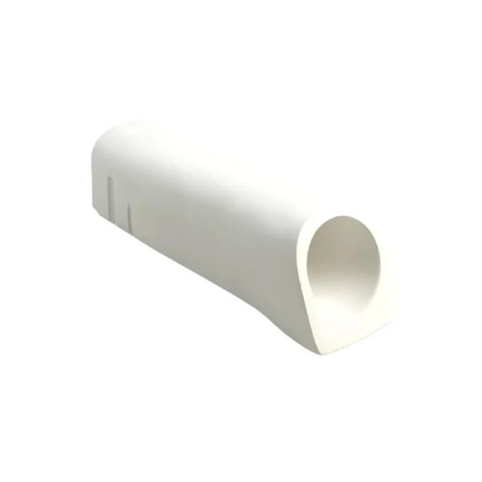 GOCCIOLATOIO PER TERRAZZI CHIUSO IN MARMORES  cm.27x8  bianco