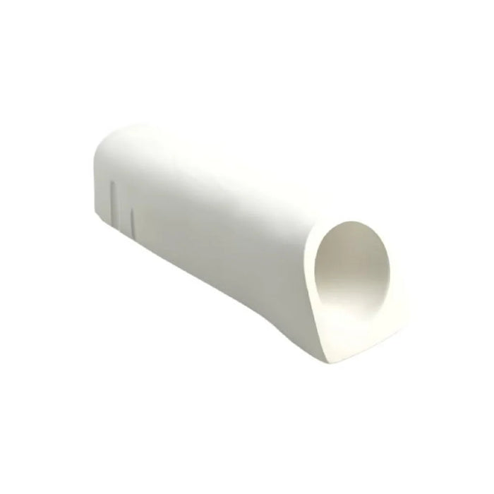 GOCCIOLATOIO PER TERRAZZI CHIUSO IN MARMORES  cm.27x8  bianco