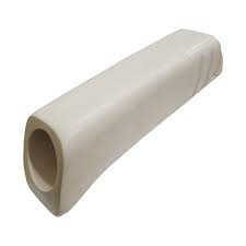 GOCCIOLATOIO PER TERRAZZI CHIUSO IN MARMORES  cm.27x8  bianco