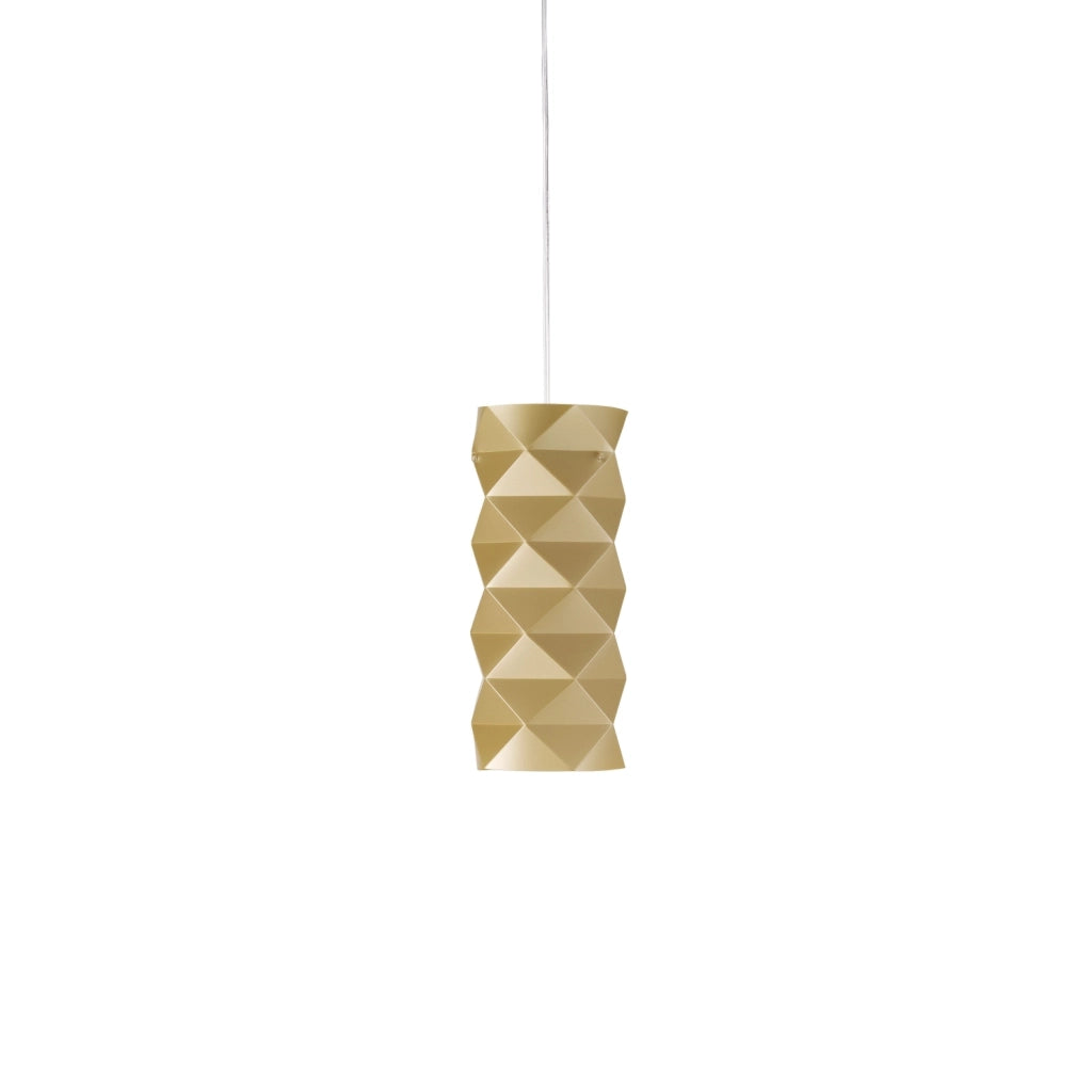 Sospensione Moderna Prisma Polilux ® New Gold E Metallo Cromo 1 Luce E27