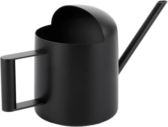 Irrigatore per piante da interni 300 ml mini in acciaio inossidabile con lungo tubo per irrigazione di piante da appartamento (nero)