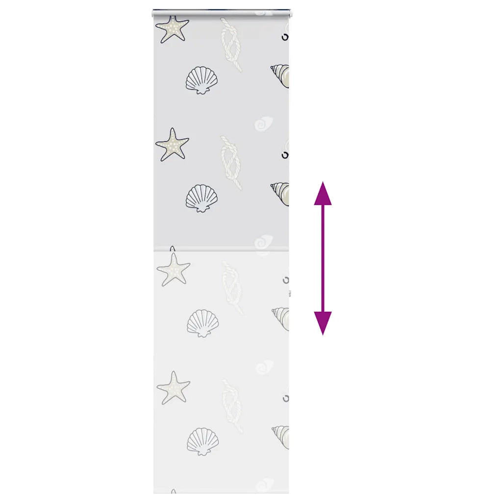 Tenda a Rullo per Doccia Cassonetto 60x240 cm Larghezza Tessuto 4015008