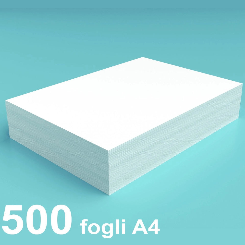 Trade Shop - Risma 500 Fogli Bianchi A4 Per Fotocopiatrice Stampante 80 Gr Carta Ultra Bianca -