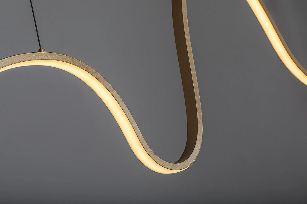 Lampada sospesa LED a onda Cobria 20W oro Rabalux