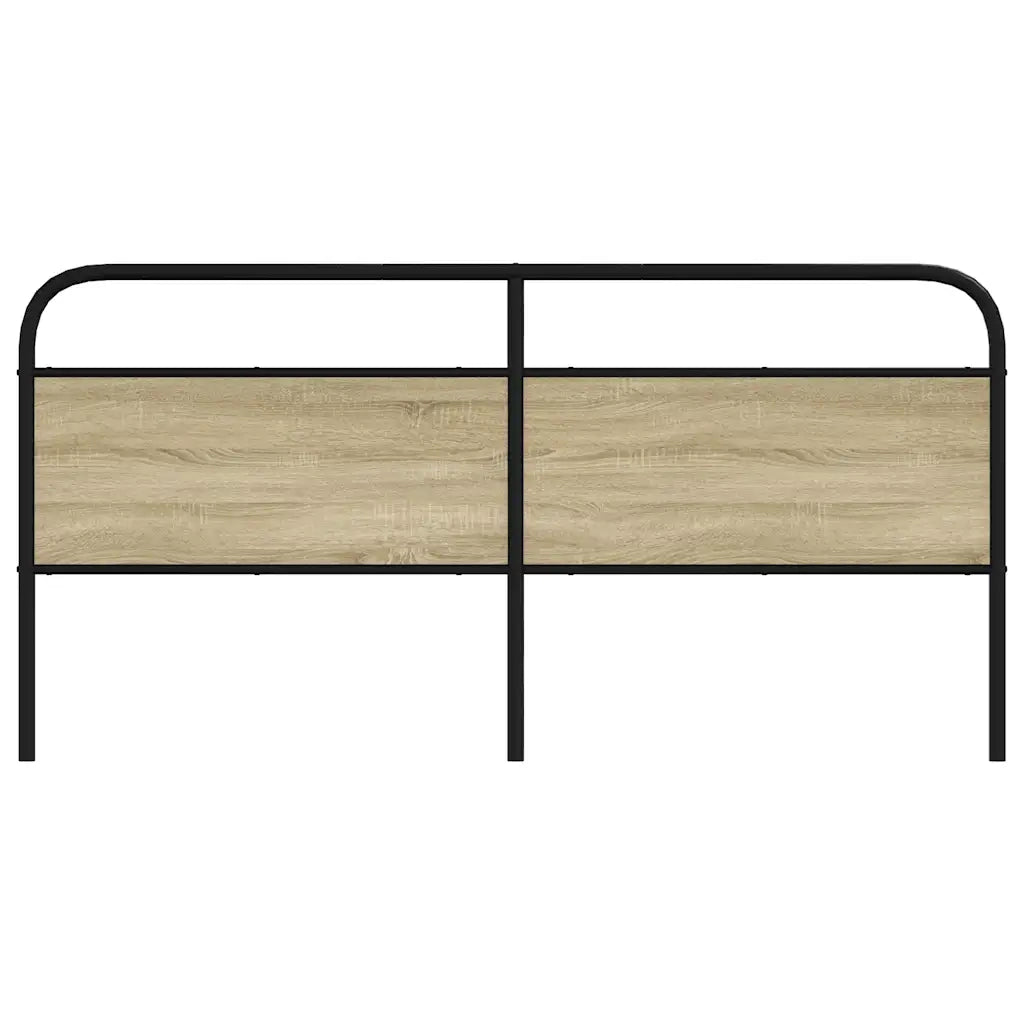 Testiera di Ricambio Rovere Sonoma 180 cm in Acciaio e Legno Multistrato 4100294