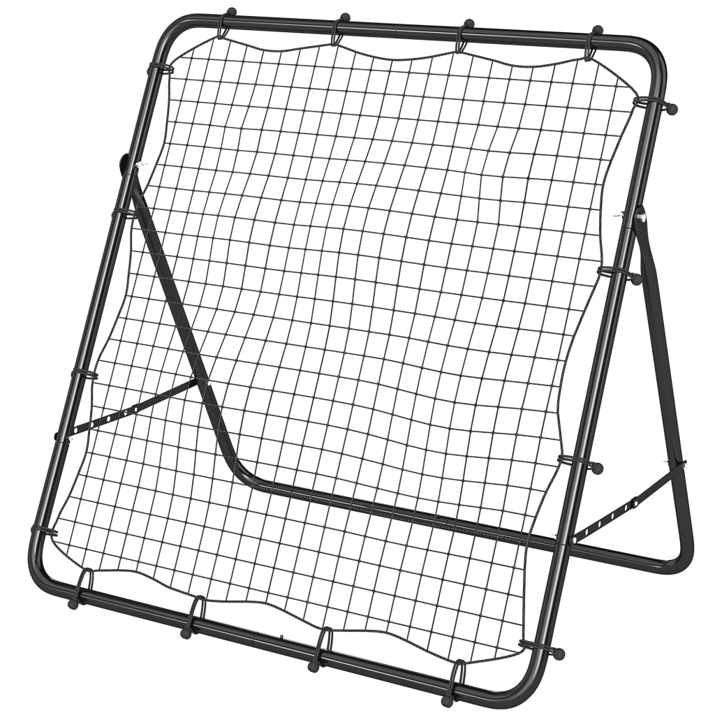 Rete da Calcio Pieghevole Regolabile ¨C Zephmum ¨C 120x73x112cm Nero