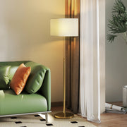 Lampada da Terra con Telecomando e Luminosit¨¤ Regolabile ¨C zephmum ¨C Oro, Tessuto, 3000K-6000K