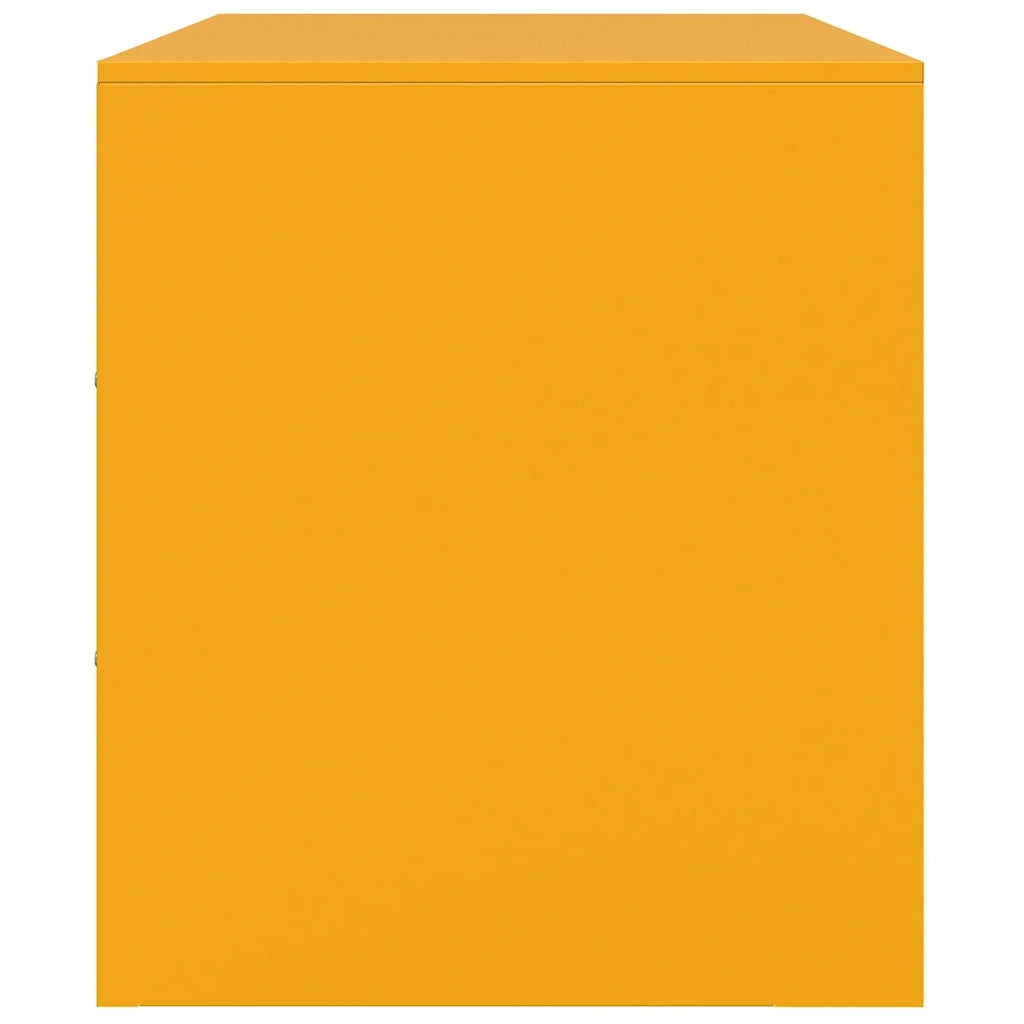 Mobile Porta TV Giallo Senape 99x39x44 cm in Acciaio