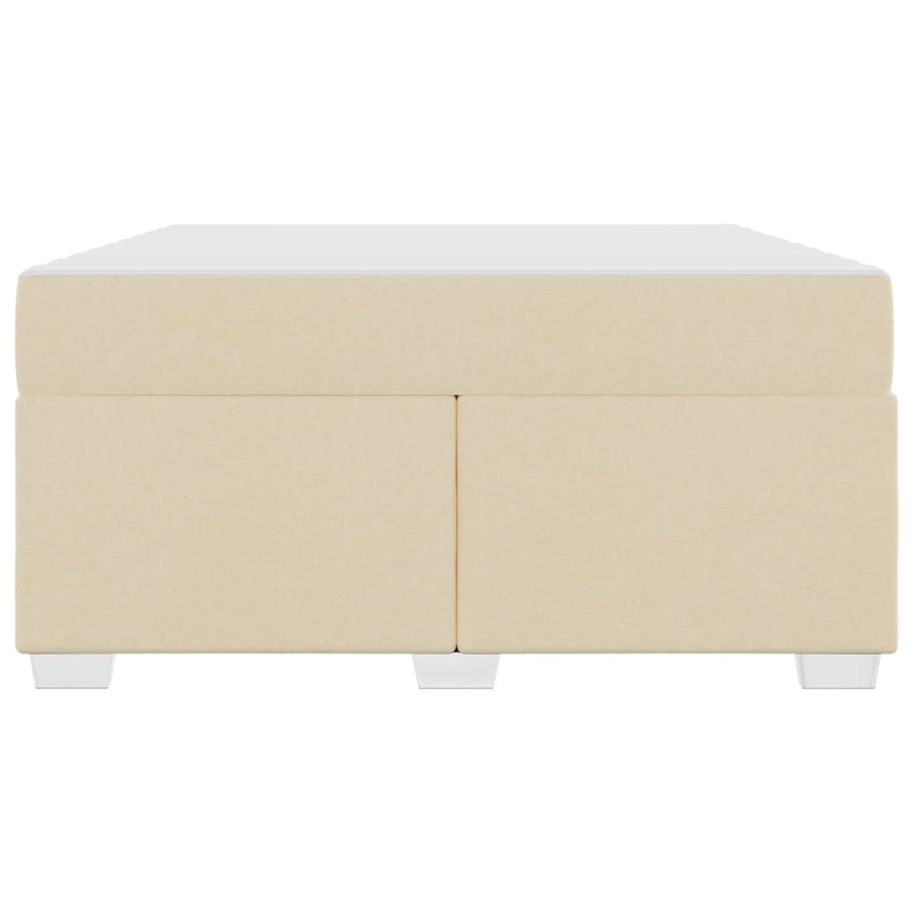Struttura del letto con materasso Crema 160 x 200 cm Tessuto 3399199