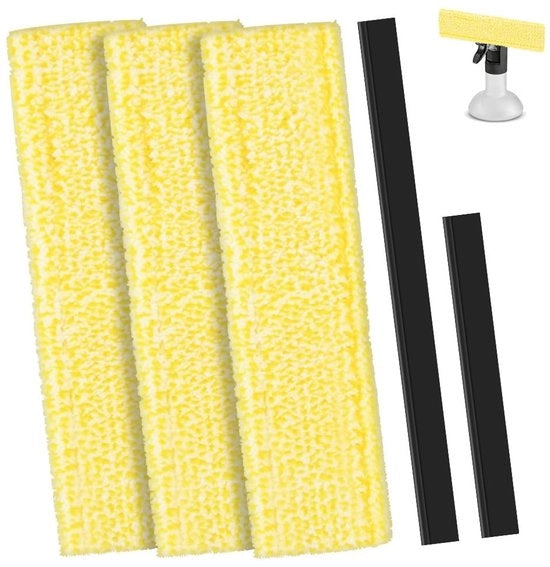Set di 5 Asciugamani per Finestre con Manico