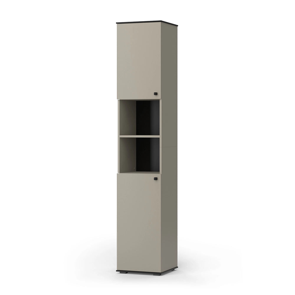 Vicco Armadio per il bagno Grigio 37 x 192 cm con 2 porte