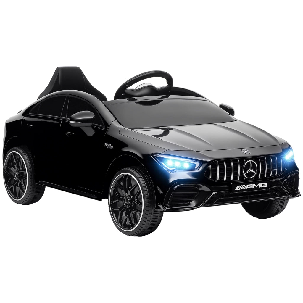 Auto elettrica per bambini telecomando LED ruote ¨C zephmum ¨C nero