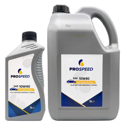 OLIO MOTORE PER AUTOVETTURE SAE 10W40 - lt. 5- 4 pezzi  - PROSPEED