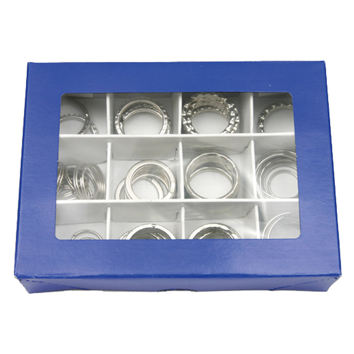 ANELLO PORTACHIAVI cf. 72 pz - scatola varie rifiniture  - Senza Marca