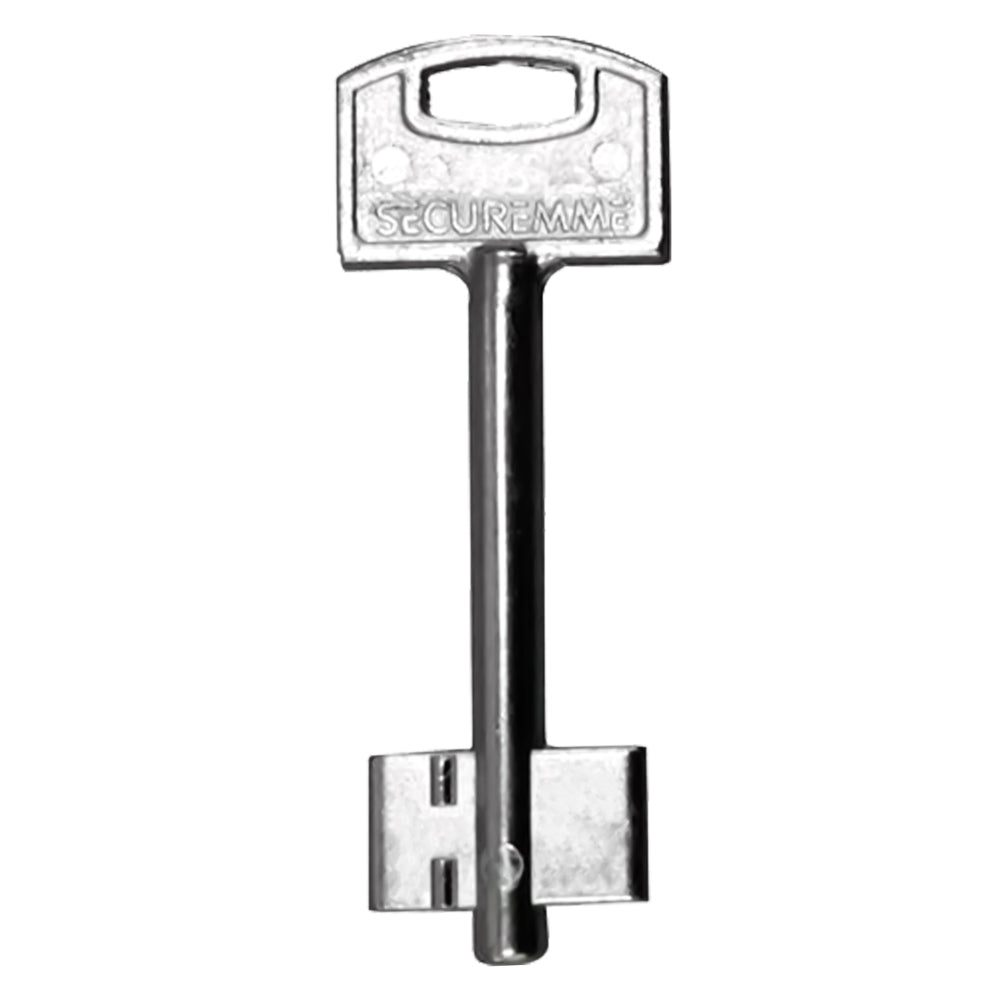 CHIAVE DOPPIA MAPPA NICHELATA mappa mm 11,4 x 20,5  - SECUREMME