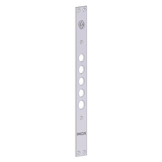 FRONTALE PER SERRATURE PORTE BLINDATE interasse mm 28 - 5 fori  - SECUREMME