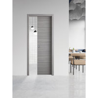 PORTA SCORREVOLE 'GINEVRA' cm 90 x 210 (98 x 214) - col. micro bianco  - NADDEO PORTE