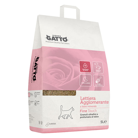 LETTIERA IGIENICA 'FINE TOUCH' 5 lt- 4 pezzi  - SIGNOR GATTO