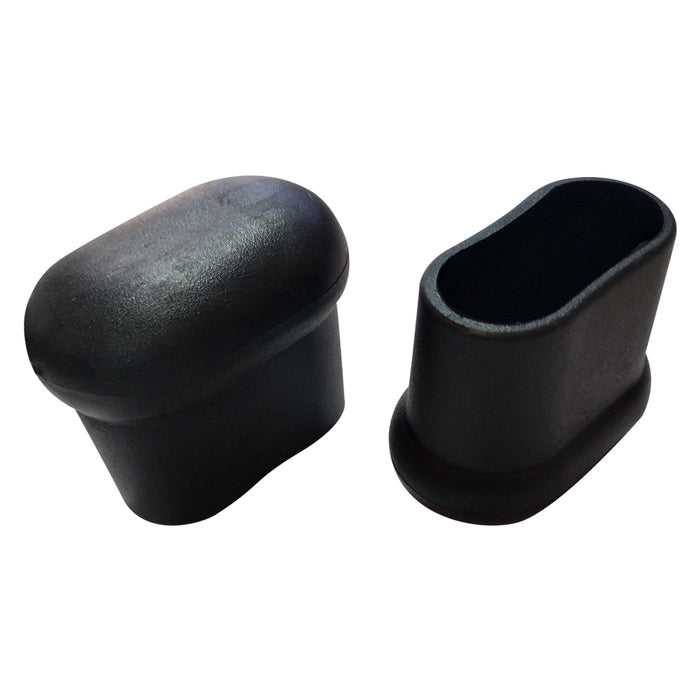 PUNTALE OVALE ROBUSTO A PERA ø mm  20 x 40 nero- 40 pezzi  - Senza Marca