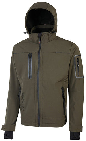 U-Power GIACCA SOFTSHELL SPACE Col. Verde  Mis. XXL