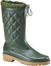 STIVALI IN PVC TRONCHETTO IMBOTTITO ANTIFREDDO Col. Verde Mis. 43