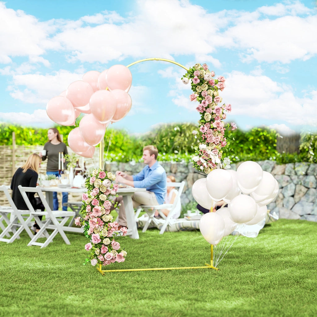 Arco da Giardino in Metallo per Rose ¨C zephmum ¨C Dorato 120x40x220 cm