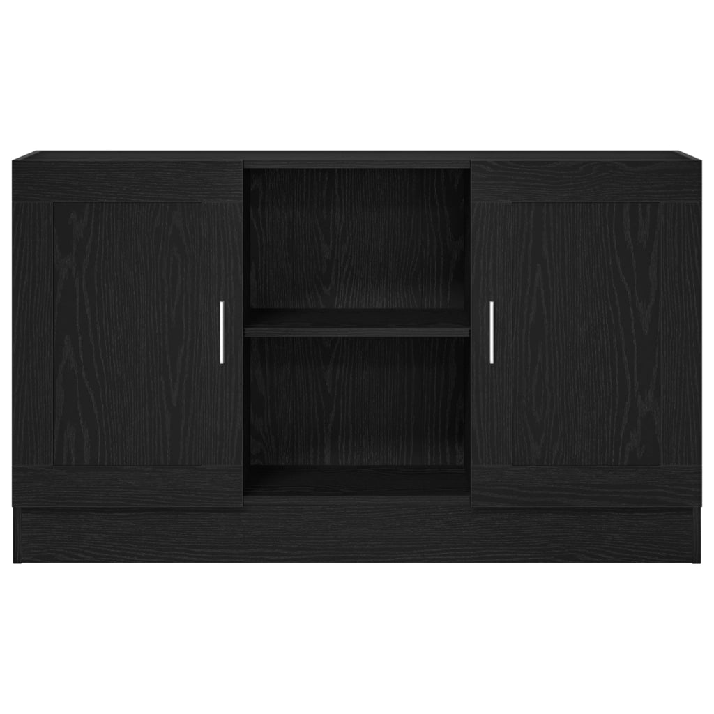 Credenza Rovere Nero 120 x 30,5 x 70 cm Legno multistrato 862521