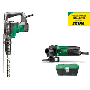 HIKOKI SET MARTELLO DH40MC+SMERIGLIATRICE G12STA- 1,0 pz