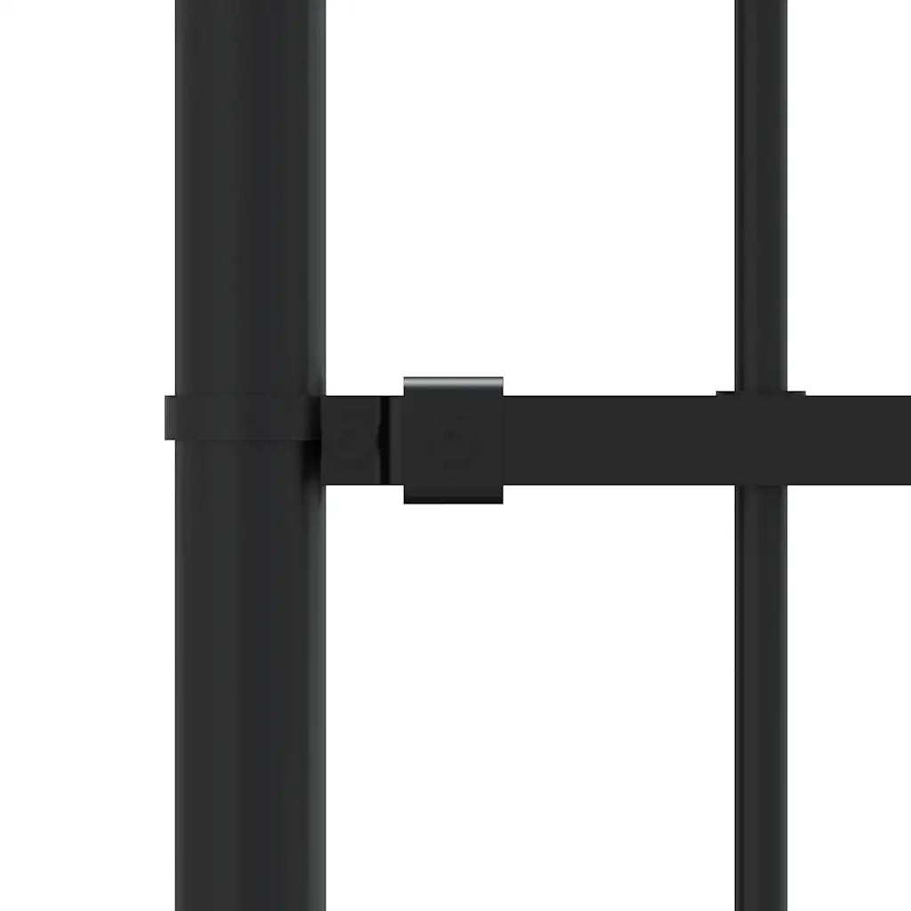 Recinzione da Giardino Woerden con Punta a Lancia Nera 240x100 cm in Acciaio 151080