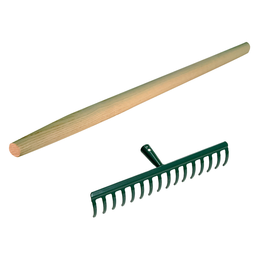 RASTRELLO 16 denti cm 43 - con manico cm. 160  - LIF