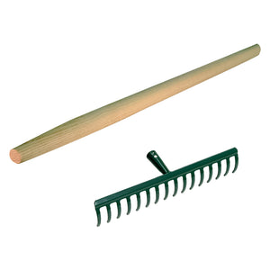 RASTRELLO 16 denti cm 43 - con manico cm. 160  - LIF