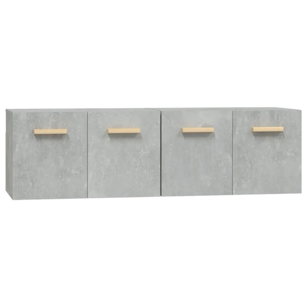 Mobili Parete 2 pz Grigio Cemento 60x36,5x35 cm in Multistrato 3115631