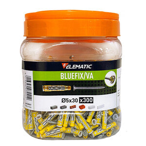 ELEMATIC TASSELLO BLUEFIX VA 5X30 C/VITE BARAT 300PZ- 1,0 pz
