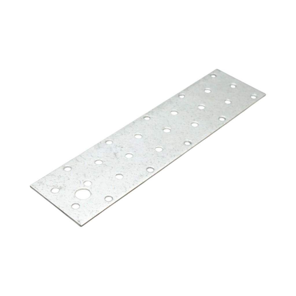 Piastra forata 50x200mm, spessore 2mm, acciaio zincato