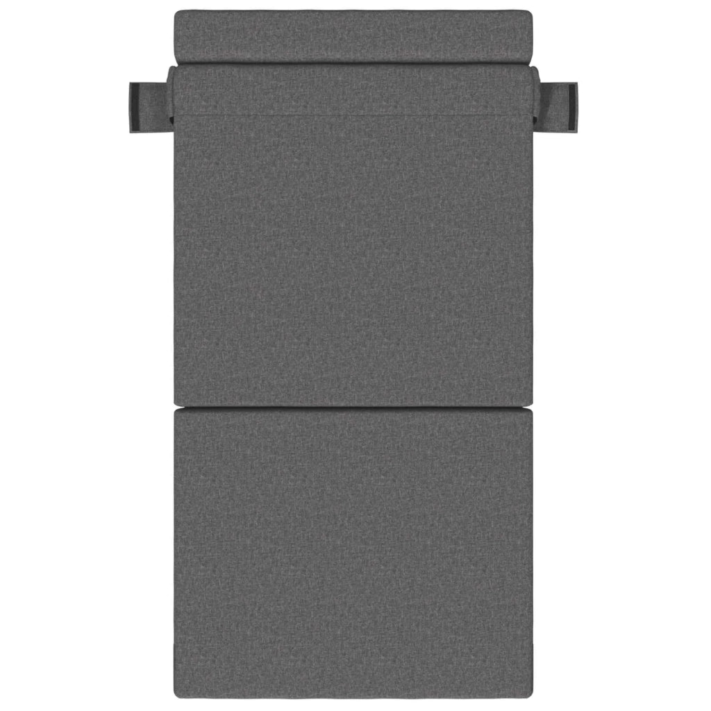 Divano Letto Pieghevole Grigio Chiaro 70 x 80 x 60 cm Tessuto