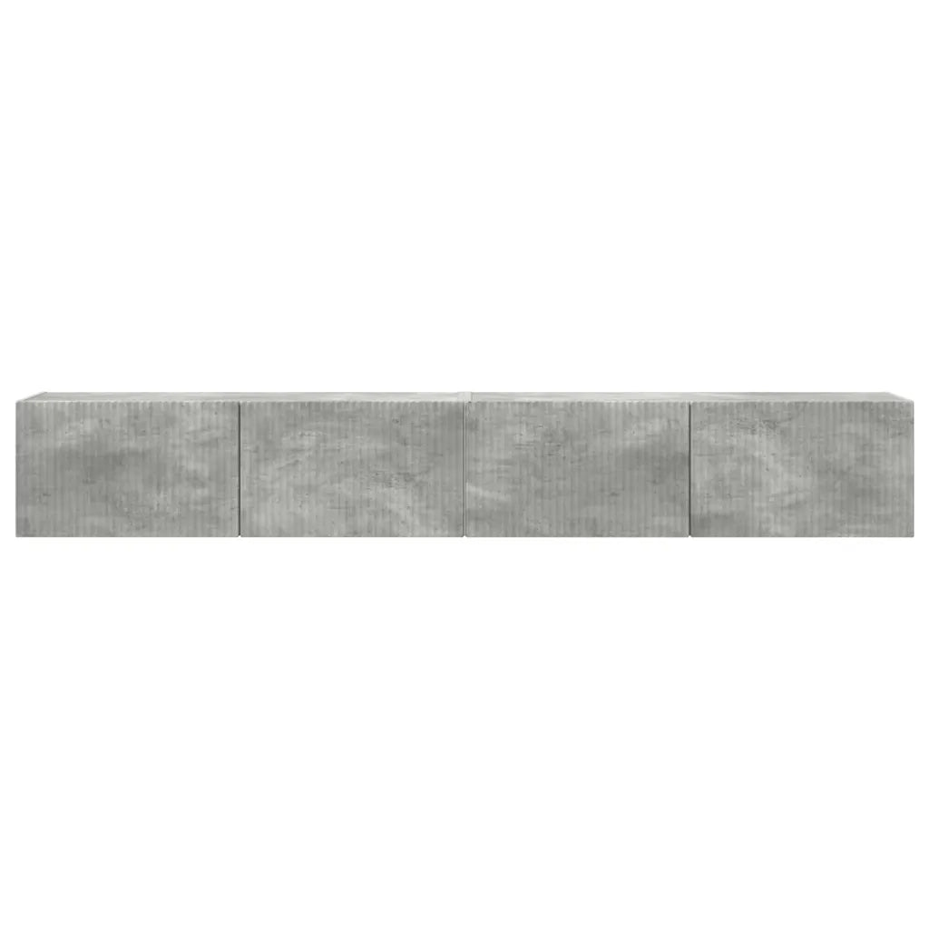 Mobile TV da parete 2 pcs Calcestruzzo 98 x 31 x 29,5 cm