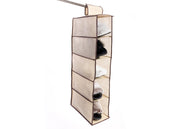 Organizer Spazio Cassetti Armadio Organizzatore Guardaroba Vani Scatola Pieghevole - 1 Pezzo - 5 Vani