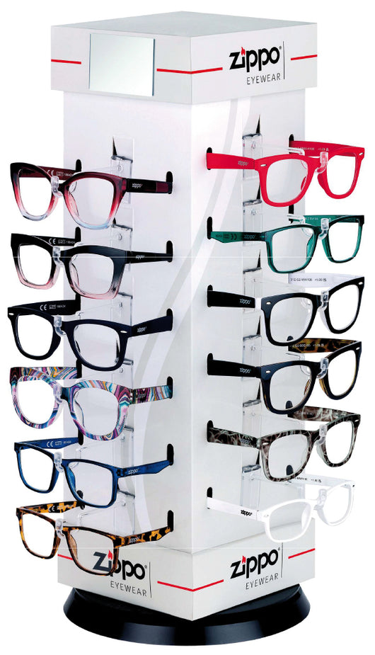 Zippo ASSORTIMENTO OCCHIALI DA VISTA 24 PAIA + ESPOSITORE  31Z-PD-24RG