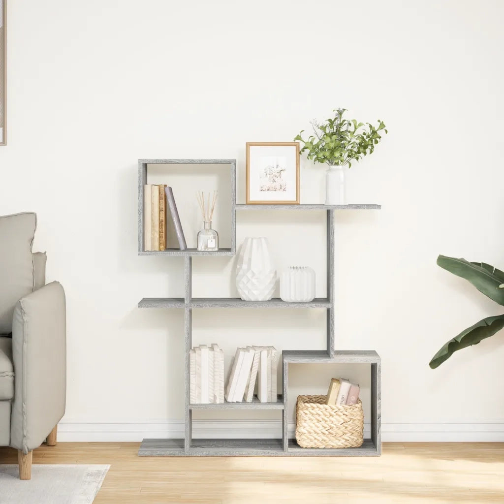 Libreria Divisorio Grigio Sonoma 92x29x112 cm in Truciolato 858125