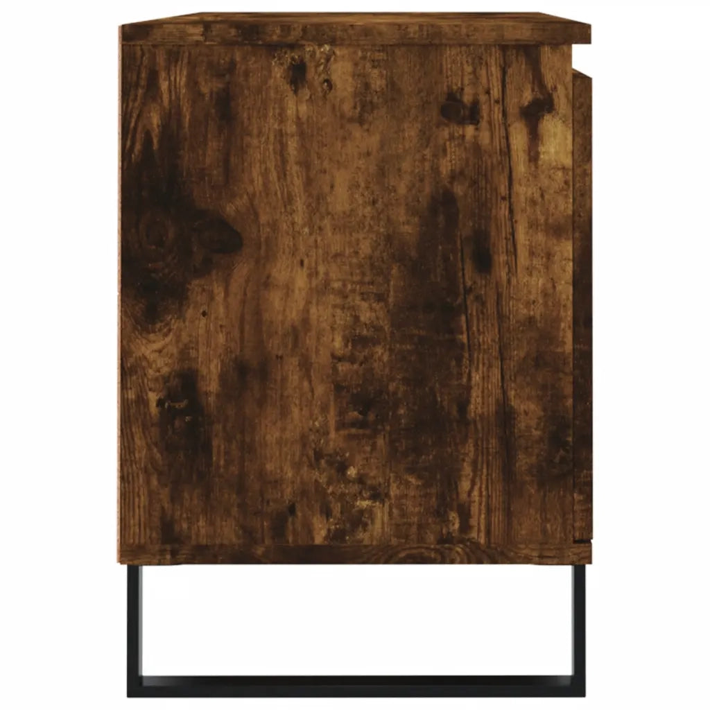 vidaXL Mobile Porta TV Rovere Fumo 104x35x50 cm in Legno Multistrato