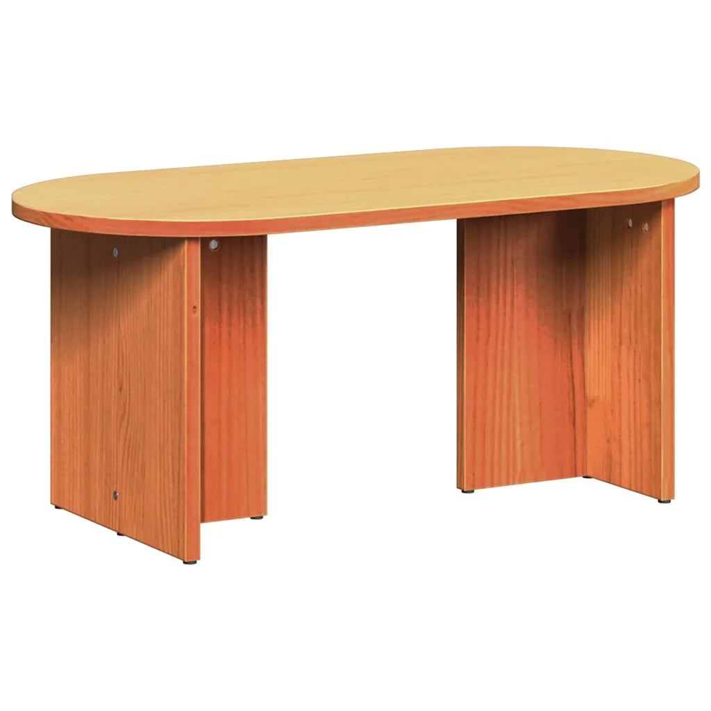 vidaXL Tavolino da salotto Cera marrone 80 x 39.5 x 35 cm