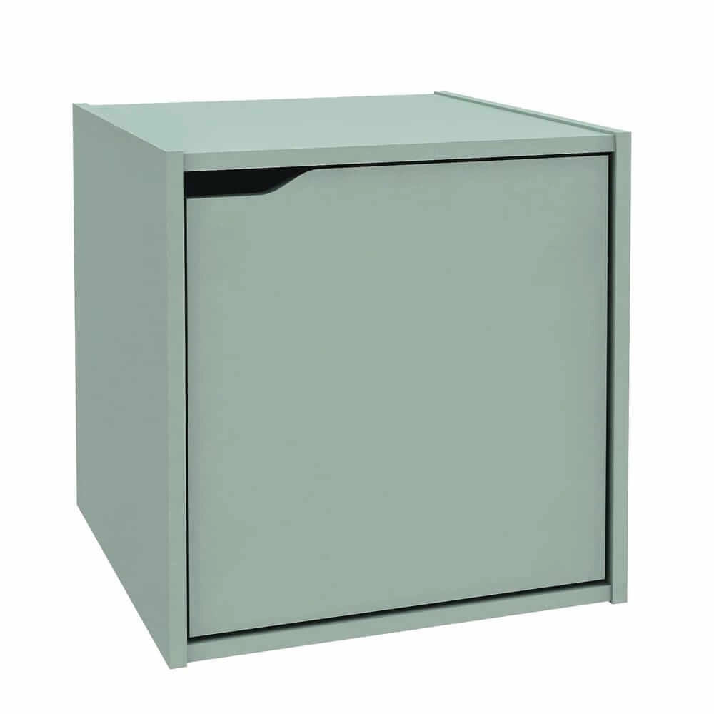 Cubo modulare con anta in legno composito per libreria - MATRIX PRO