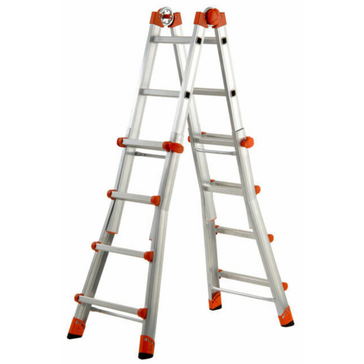 Scala telescopica professionale media 5+5 peppina gierre in alluminio