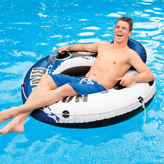 MATERASSINO TONDO GONFIABILE RIVER  ø cm.135 peso kg 2,60 (58825)    INTEX