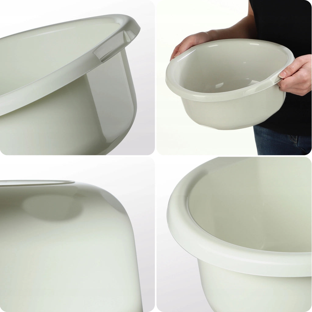 Bacinella in plastica KADAX da 3,5 litri, rotonda, con manici