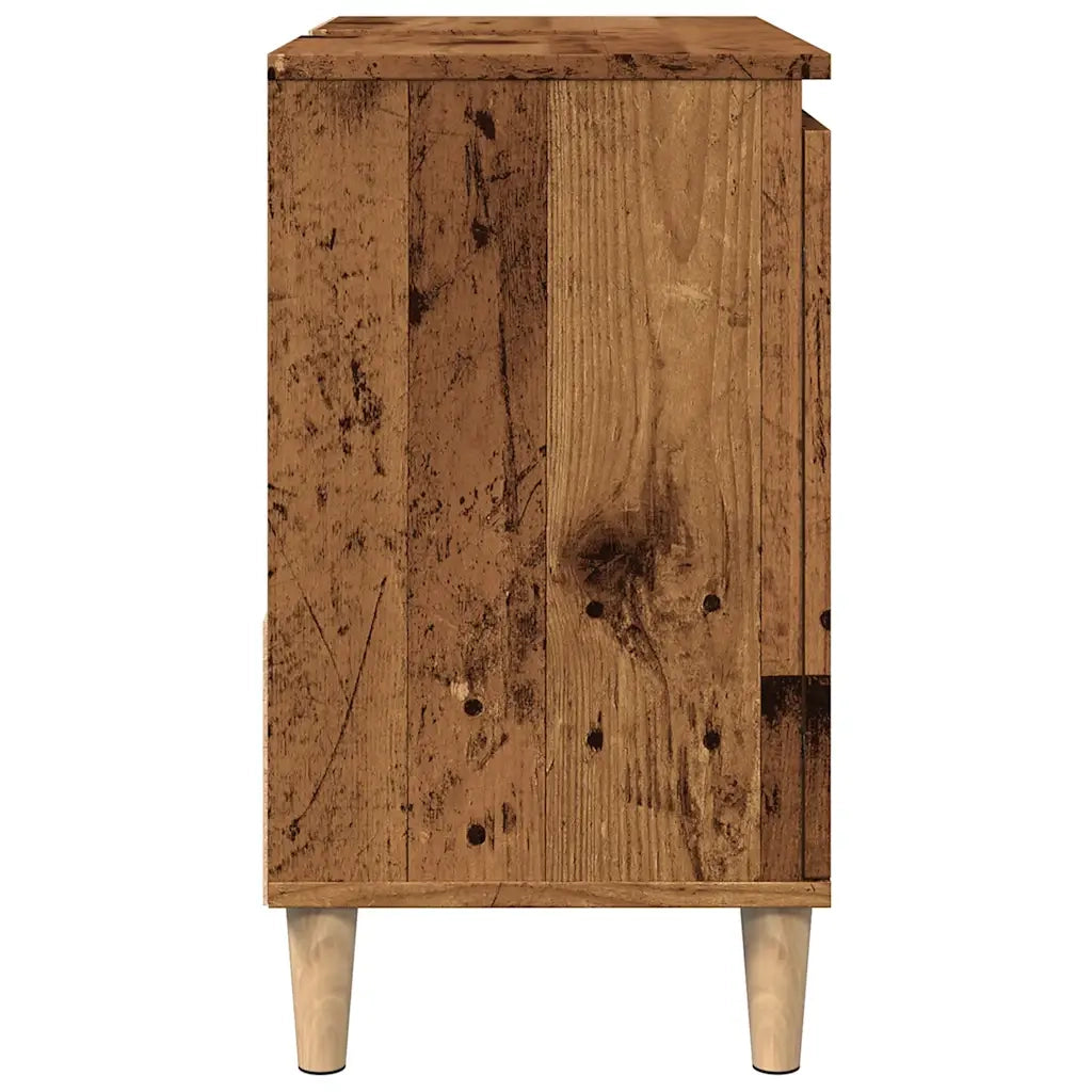 vidaXL Mobile Sottolavabo Legno Antico 65x33x60 cm in Truciolato